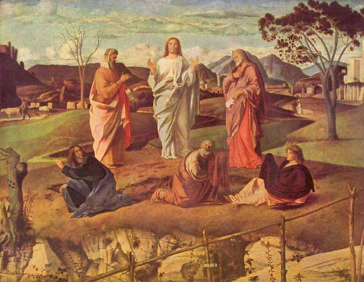 Giovanni Bellini Transfiguration of Christ oil painting image